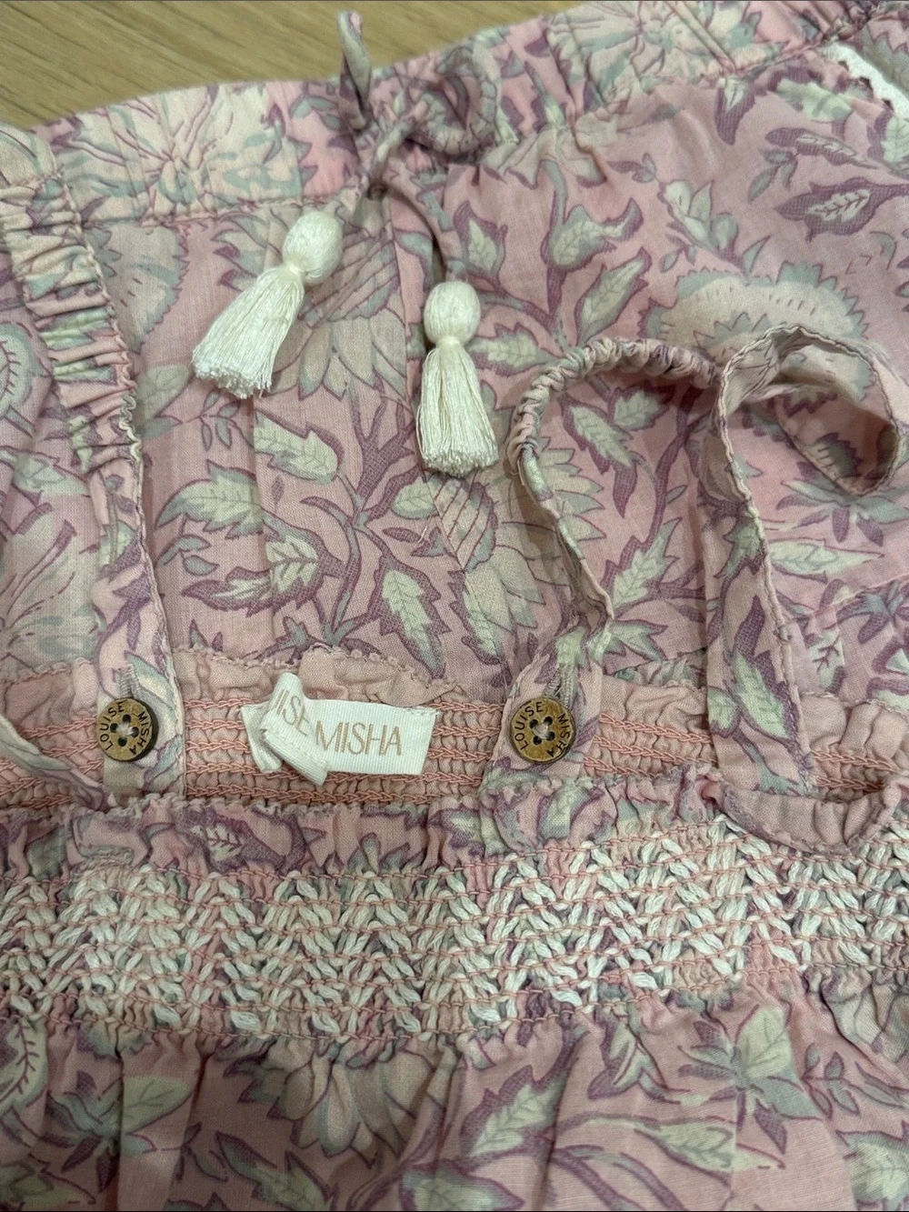 Girls Pink Floral Matching Set — Crop Top & Shorts